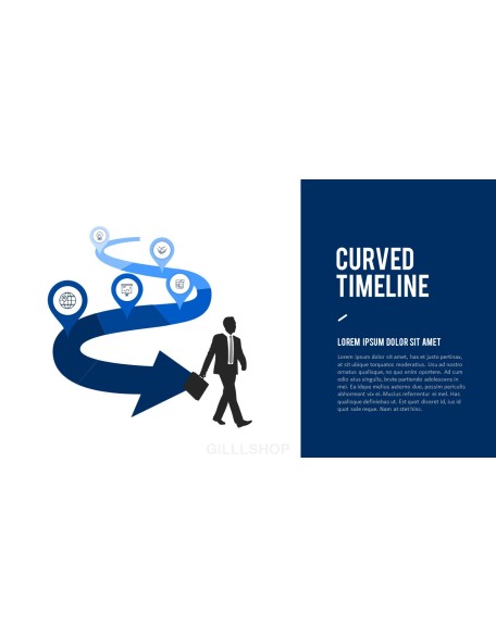 Business Project Simple PowerPoint Template Design