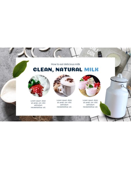 Milk PPT Background Images