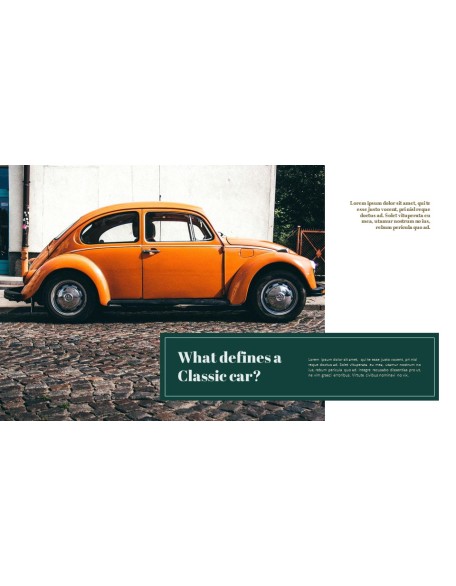 Classic Car Simple Templates