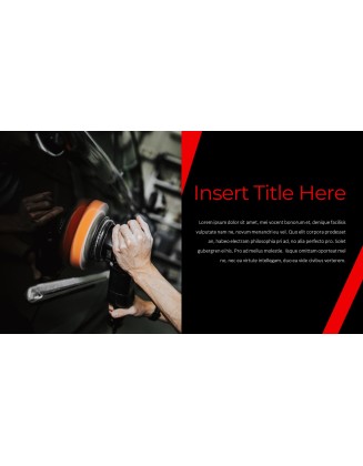 Car Tuning Shop Easy PowerPoint Design