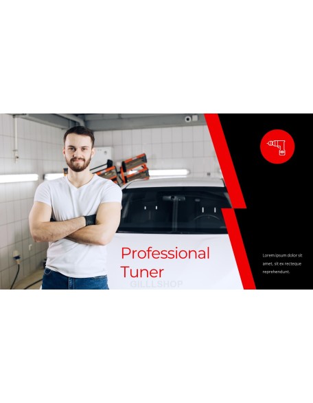 Car Tuning Shop Easy PowerPoint Design