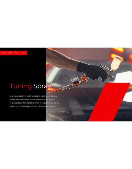 Car Tuning Shop Easy PowerPoint Design
