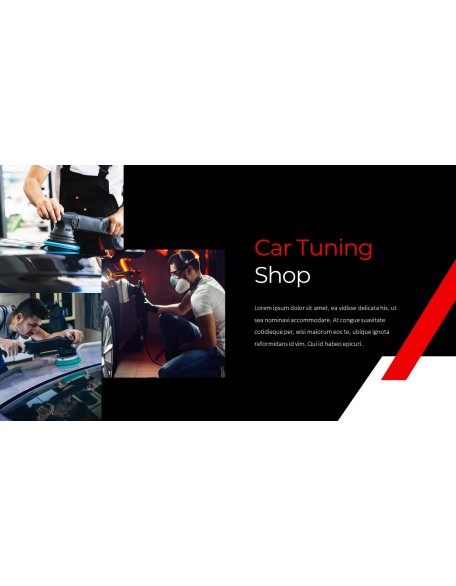 Car Tuning Shop Easy PowerPoint Design