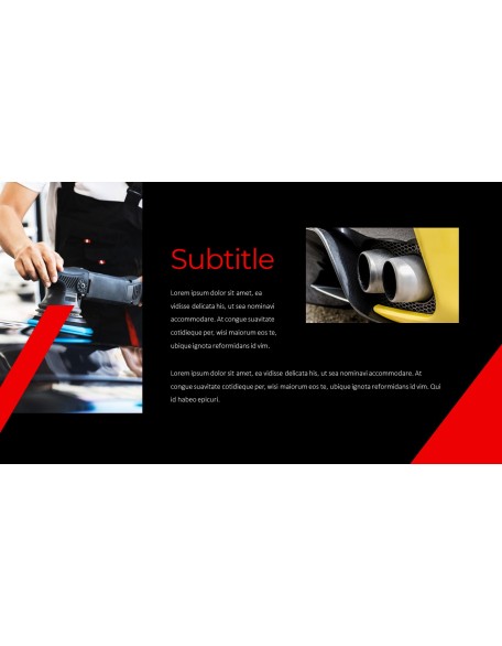 Car Tuning Shop Easy PowerPoint Design