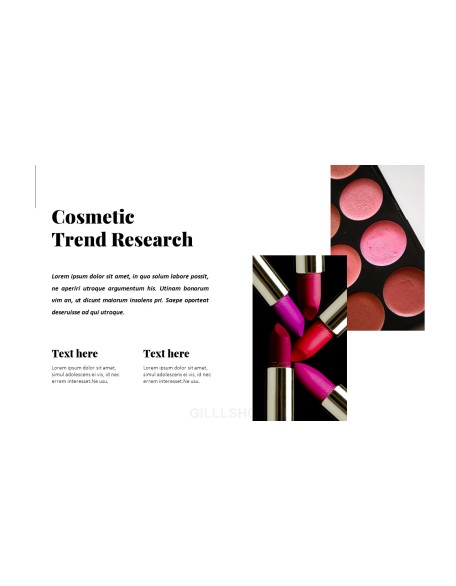 Cosmetic & Makeup PowerPoint Templates Design