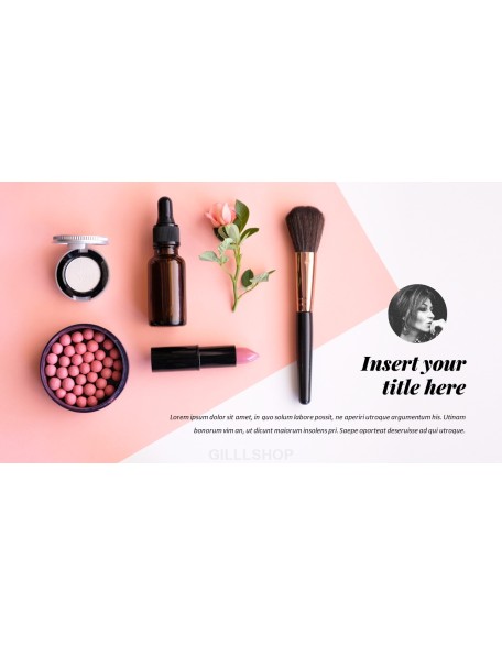 Cosmetic & Makeup PowerPoint Templates Design