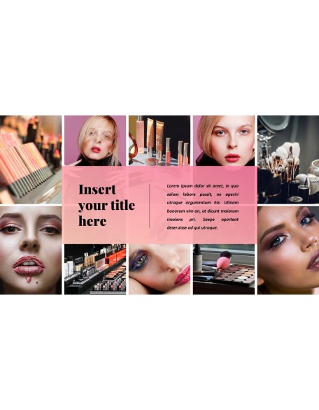 Cosmetic & Makeup PowerPoint Templates Design