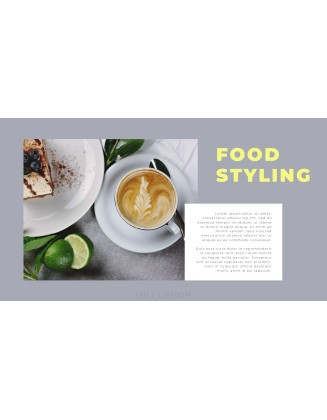 Food Stylist Portfolio Simple Templates Design