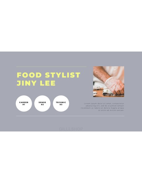 Food Stylist Portfolio Simple Templates Design