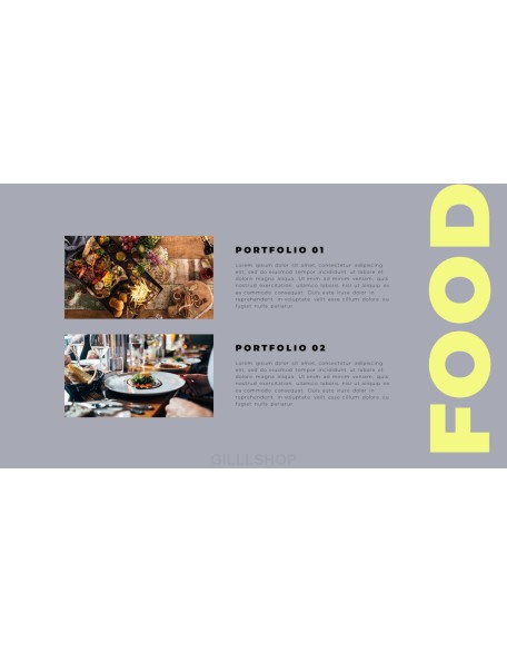 Food Stylist Portfolio Simple Templates Design