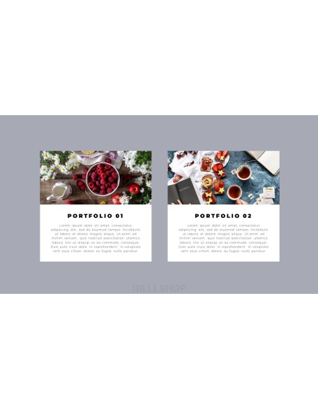 Food Stylist Portfolio Simple Templates Design