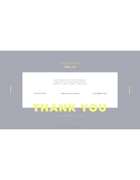 Food Stylist Portfolio Simple Templates Design