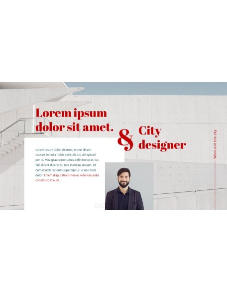 Work and the City PowerPoint Templates for Presentation