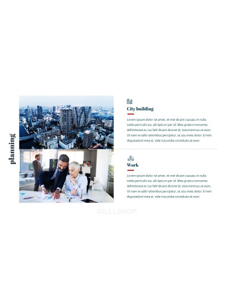 Work and the City PowerPoint Templates for Presentation