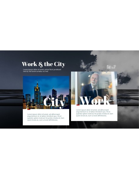 Work and the City PowerPoint Templates for Presentation