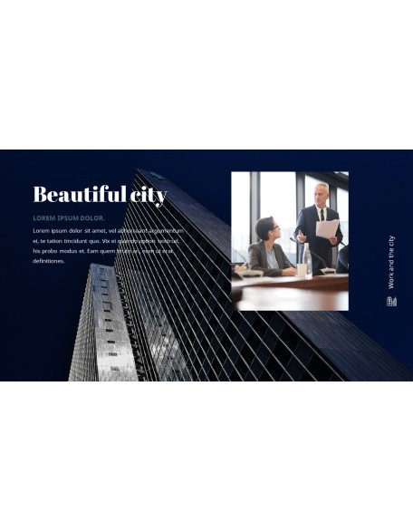 Work and the City PowerPoint Templates for Presentation
