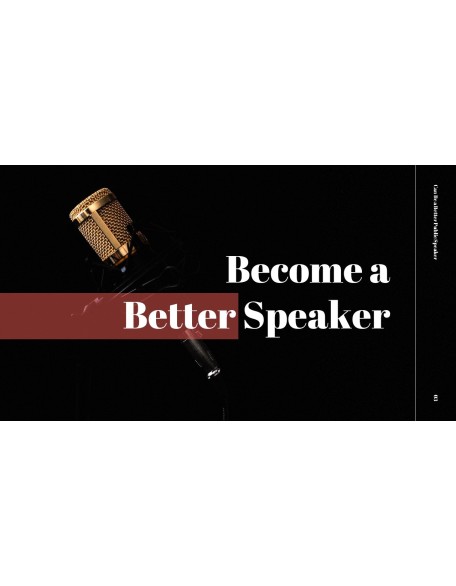 Better Public Speaking Simple PPT Templates
