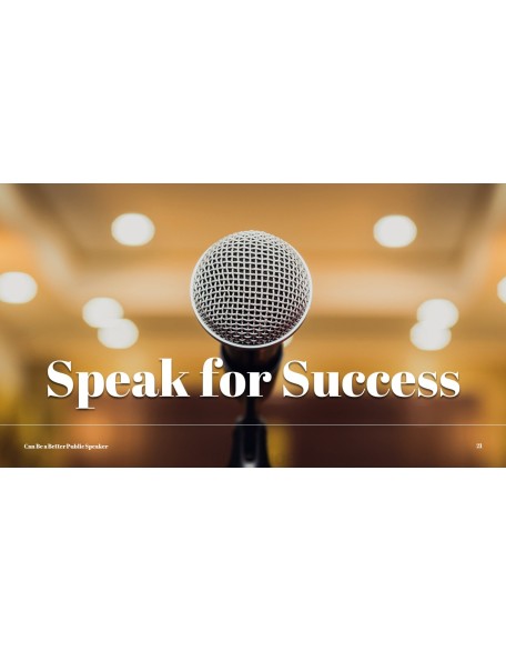Better Public Speaking Simple PPT Templates