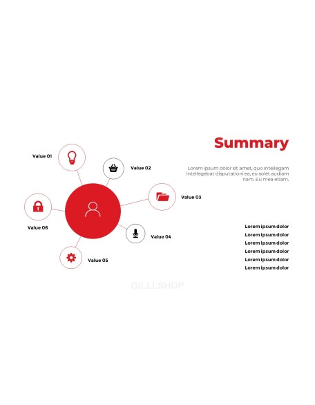 Simple Business Line Concept Proposal Presentation Templates