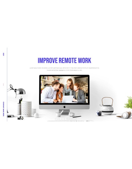 Enhance Remote Work PowerPoint Design