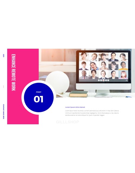 Enhance Remote Work PowerPoint Design