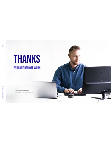 Enhance Remote Work PowerPoint Design