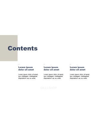 Minimalist Project presentation slide design