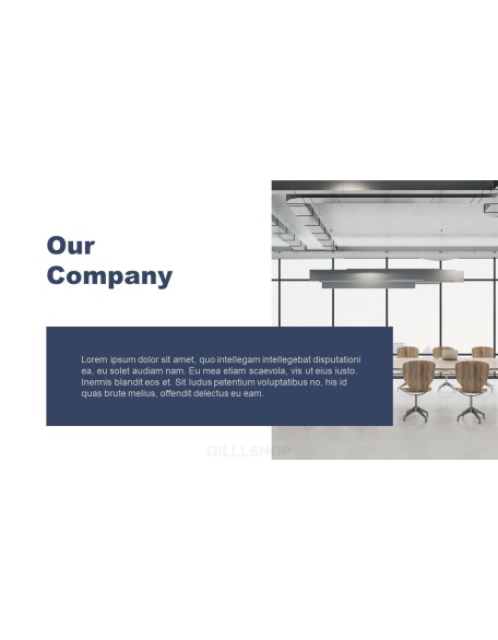 Minimalist Project presentation slide design