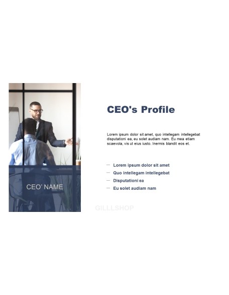Minimalist Project presentation slide design