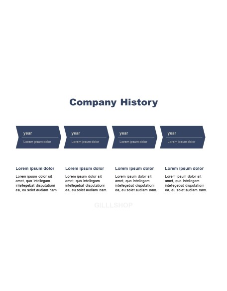 Minimalist Project presentation slide design