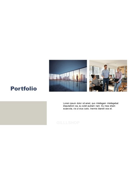 Minimalist Project presentation slide design