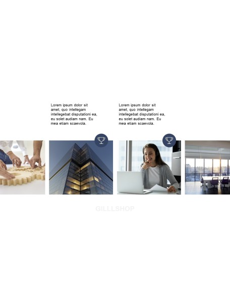 Minimalist Project presentation slide design