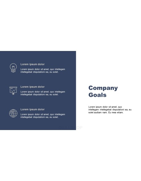 Minimalist Project presentation slide design