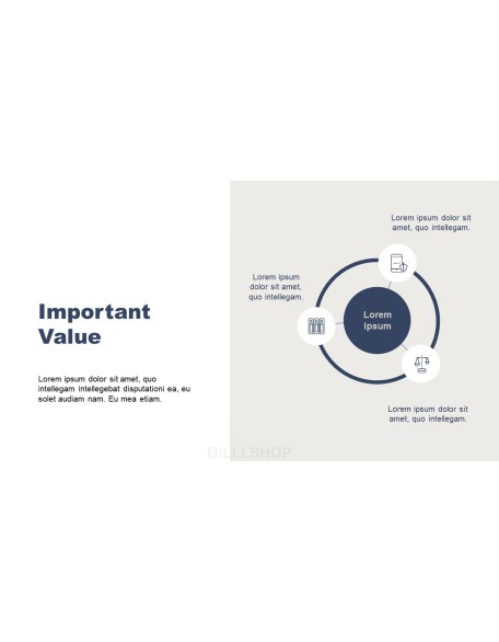 Minimalist Project presentation slide design
