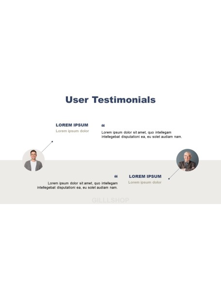 Minimalist Project presentation slide design