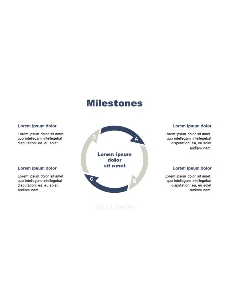 Minimalist Project presentation slide design