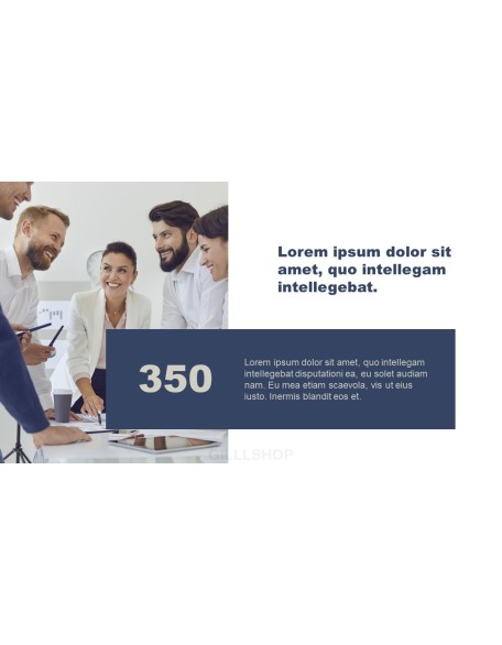 Minimalist Project presentation slide design