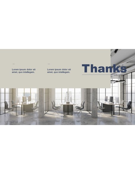 Minimalist Project presentation slide design