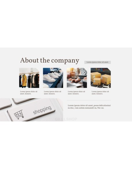 Online Shopping mall Proposal Presentation Templates
