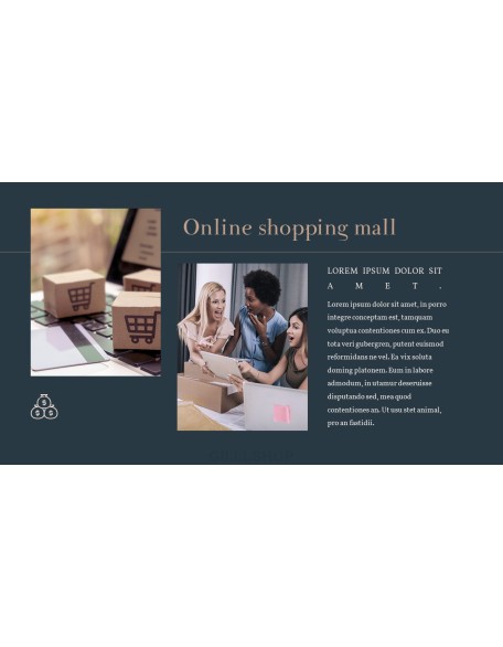 Online Shopping mall Proposal Presentation Templates