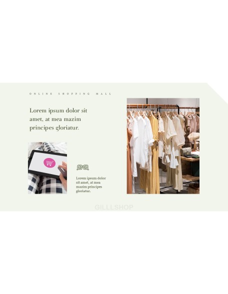 Online Shopping mall Proposal Presentation Templates