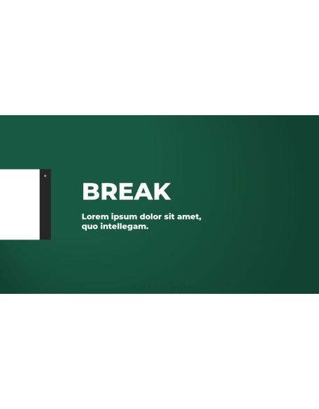 Business Project Minimal presentation slide design