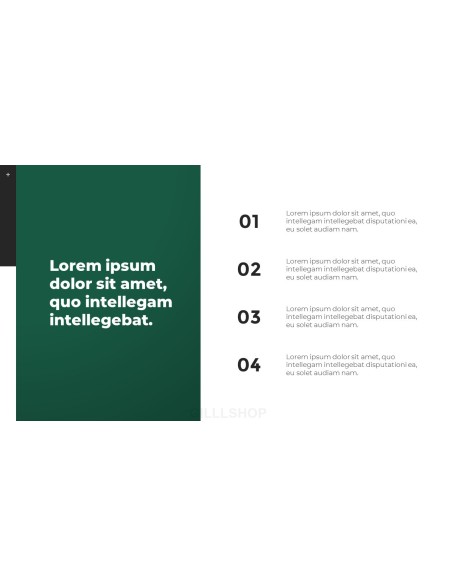 Business Project Minimal presentation slide design