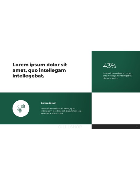 Business Project Minimal presentation slide design