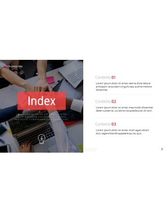 Business Idea template design