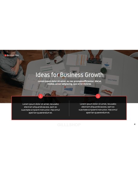Business Idea template design