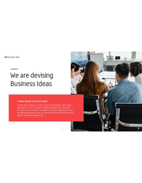 Business Idea template design