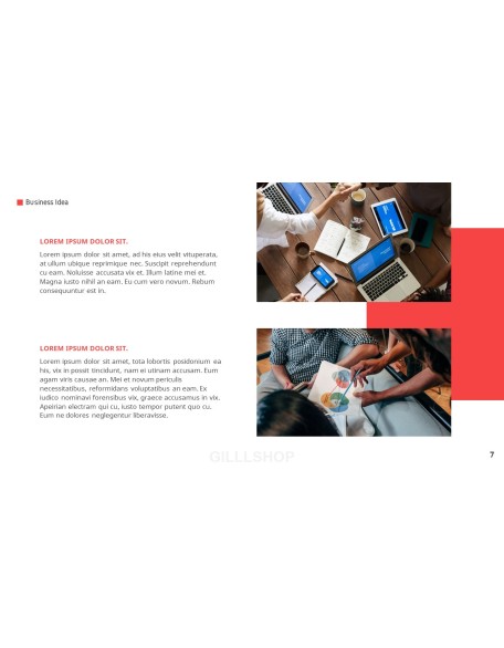 Business Idea template design