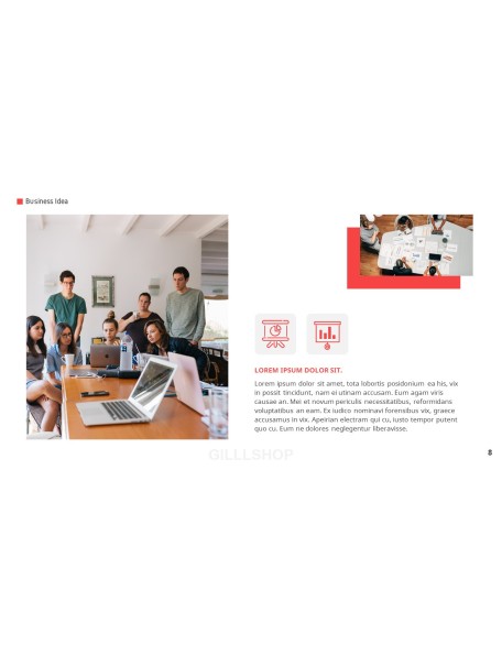 Business Idea template design