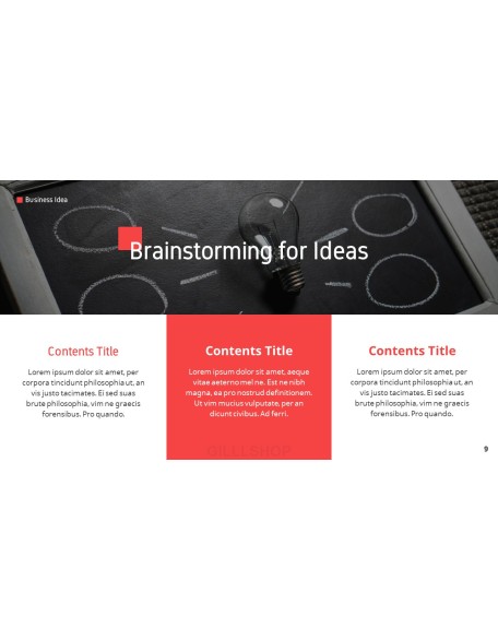 Business Idea template design